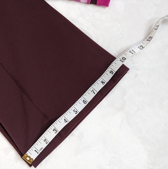 Lululemon Full Length Flare Burgundy Wide Waistband Groove Pant Y2K Leggings Sz6 - Picture 10 of 16